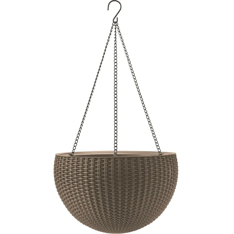 Keter Sphere mocca felakasztható virágtartó, átmérő 35 cm Népszerű